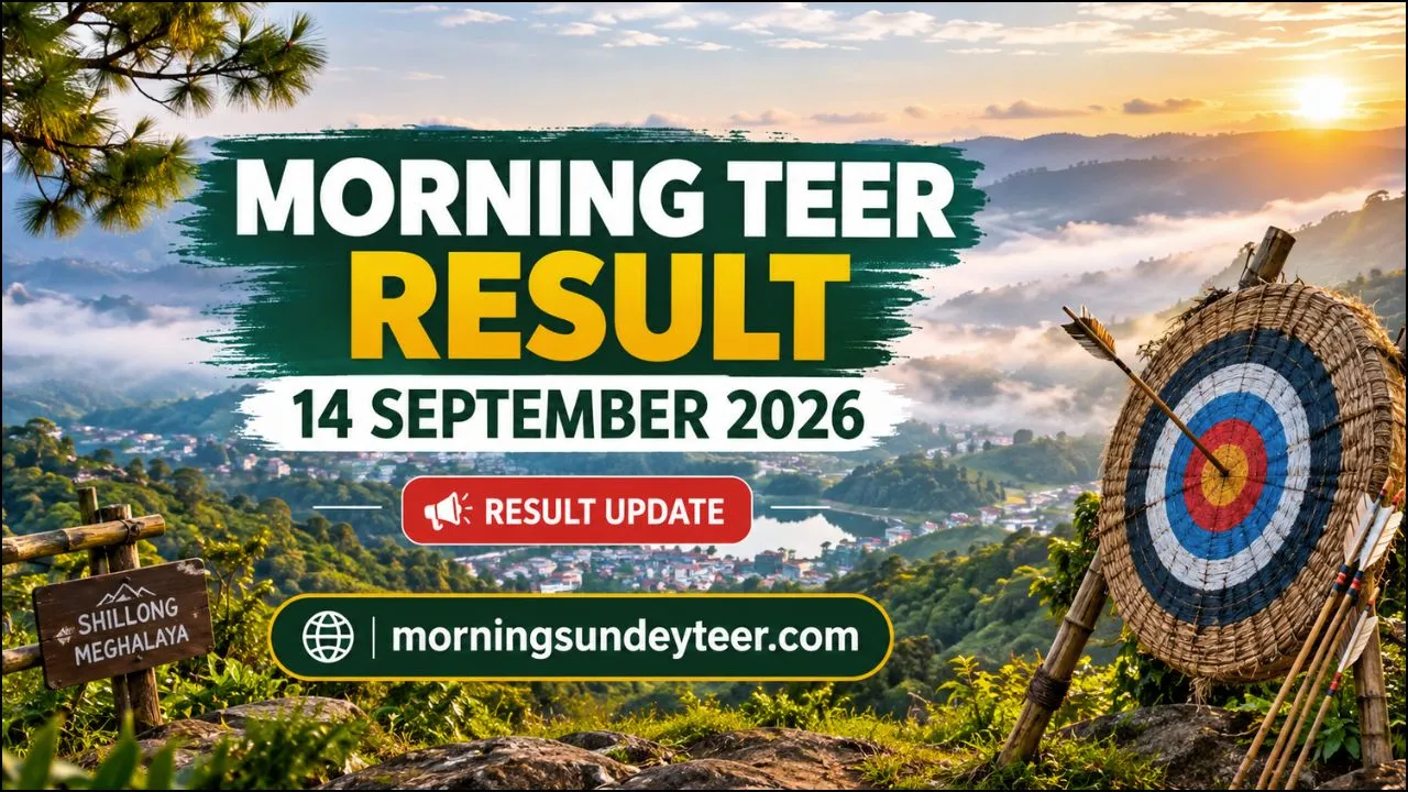 Morning Sunday Teer Result 14 September 2026 – Shillong Morning Result Update